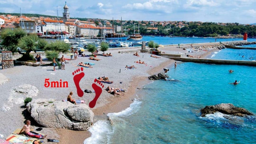 Apartman Jezevac Krk Town Esterno foto